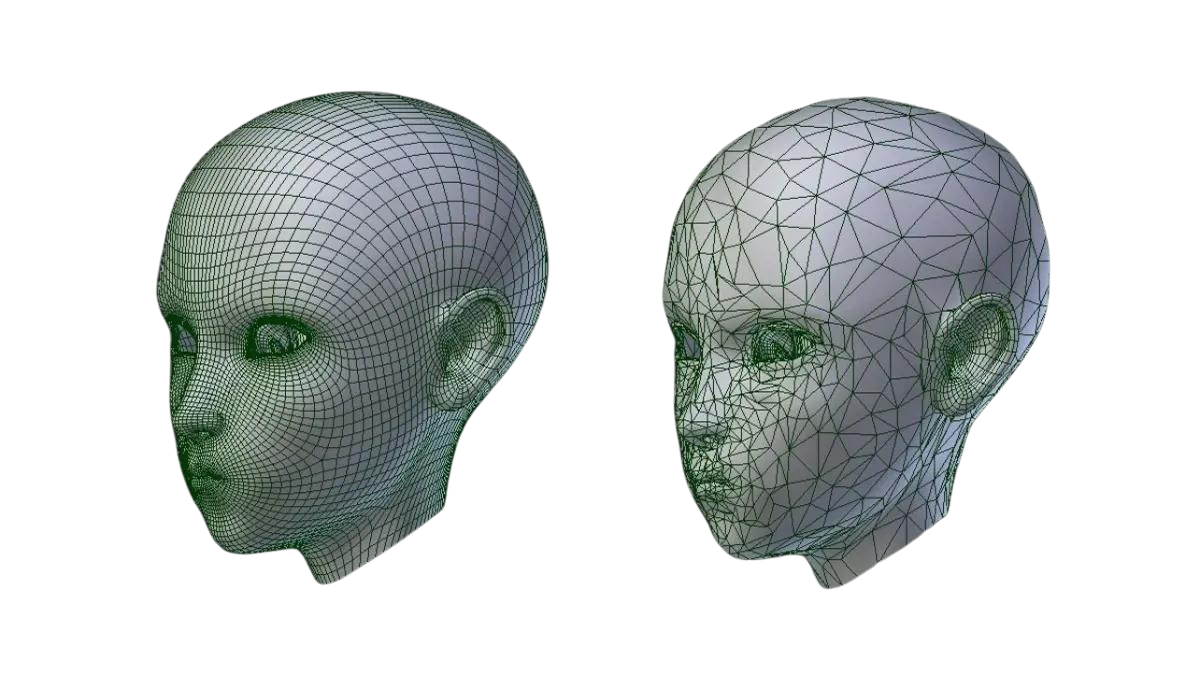Comparação de dois modelos com topologias diferentes mas com a mesma forma
