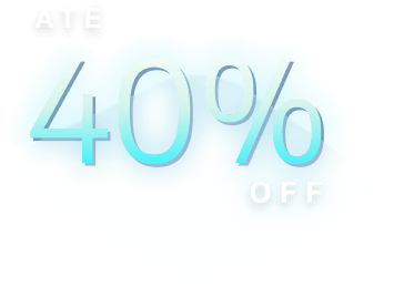 até 40% de desconto