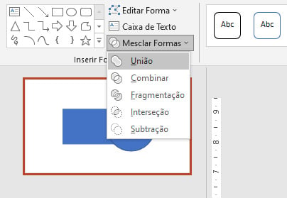 Desenhar uma figura combinando e mesclando formas - Suporte da