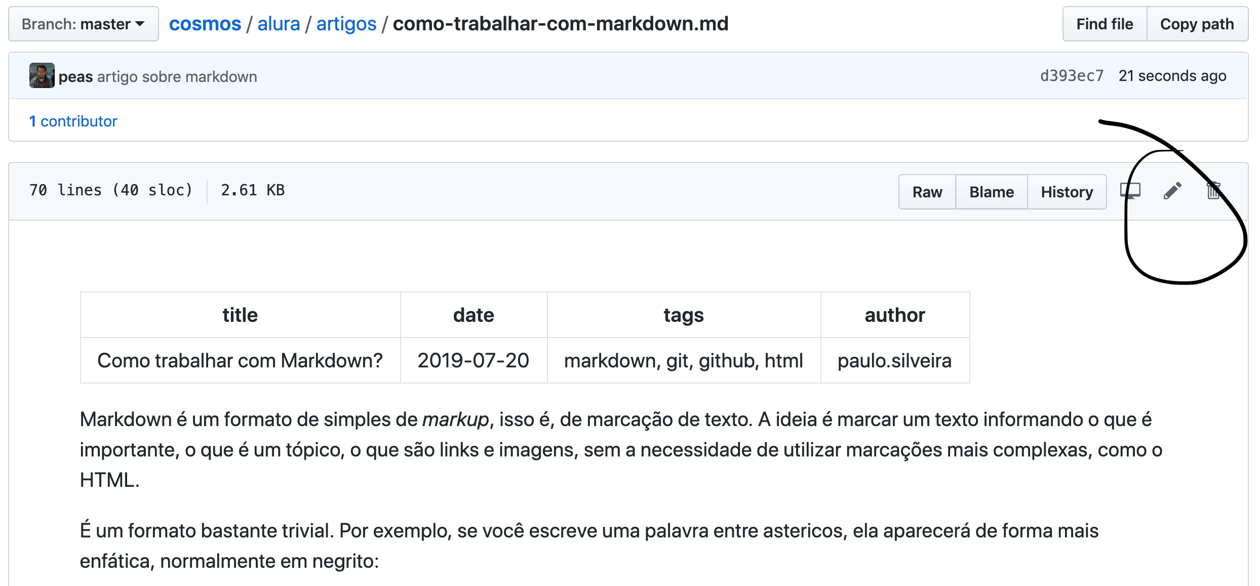 github markdown