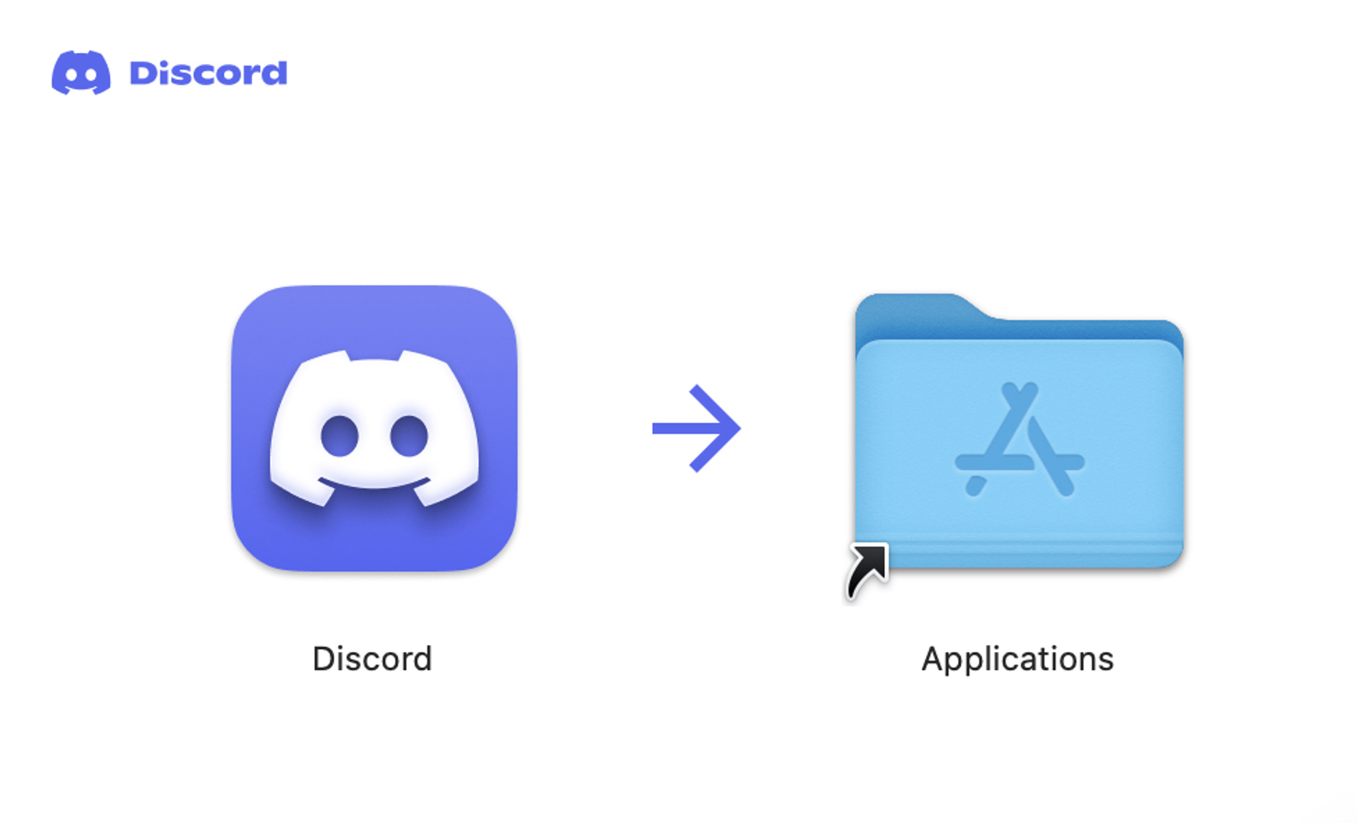 A imagem mostra a tela para incluir o Discord na pasta de aplicativos.