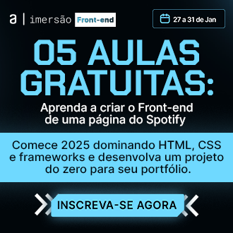 Banner promocional da Alura, com um design futurista em tons de azul, apresentando o texto 