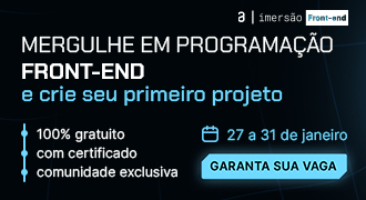 Banner promocional da Alura apresentando o texto 