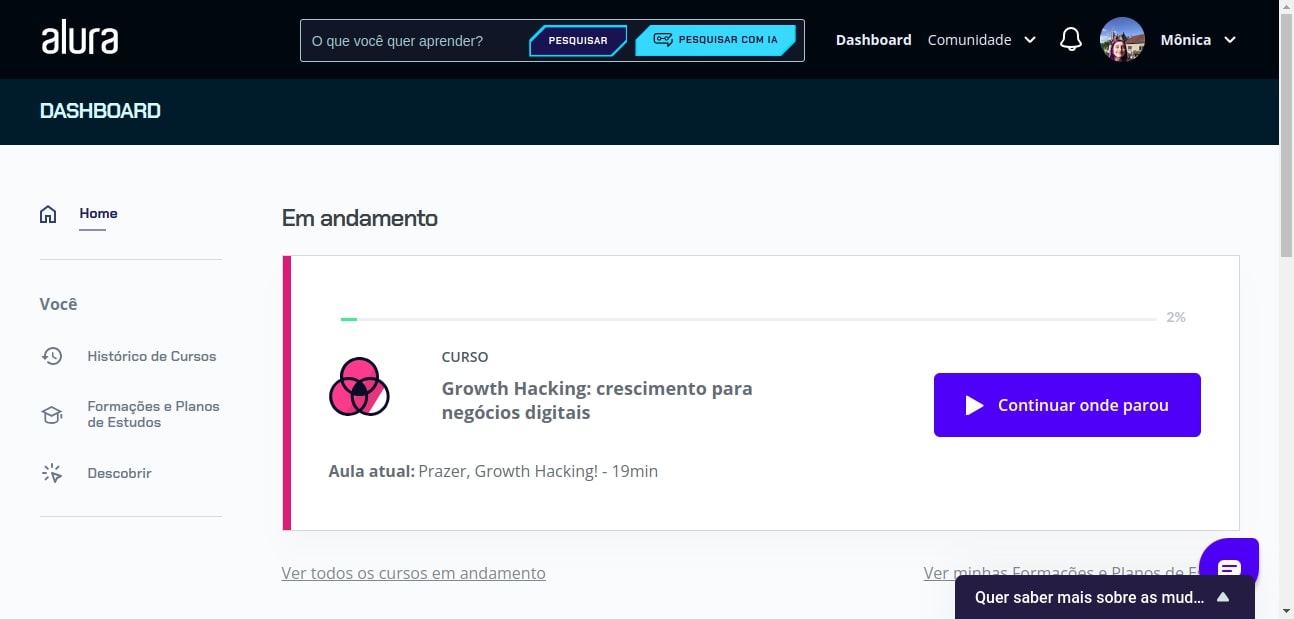 Imagens de antes e depois da tela lado a lado para comparação.