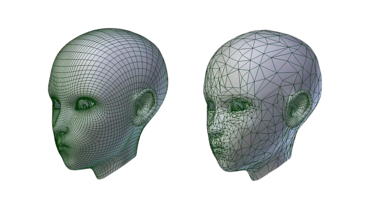 Comparação de dois modelos com topologias diferentes mas com a mesma forma