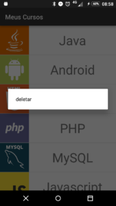 Criando menu de contexto no Android (Context Menu) 